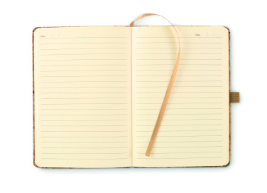 Logo trade promotional gifts picture of: A5 cork coloured notebook