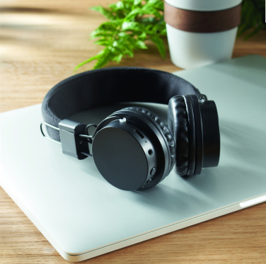 Logo trade promotional items picture of: ABS wireless foldable headphone