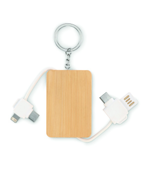 Logotrade business gift image of: Key ring charging cable