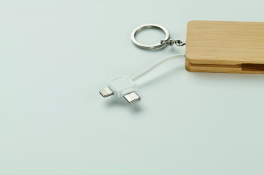 Logo trade promotional items picture of: Key ring charging cable