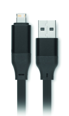 Logo trade advertising product photo of: 60W cable keyring recycled ABS