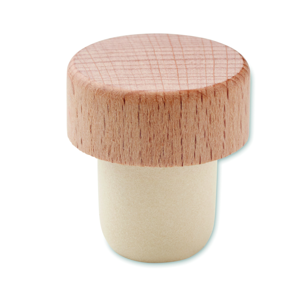 Logotrade advertising product image of: Beech wood bottle stopper