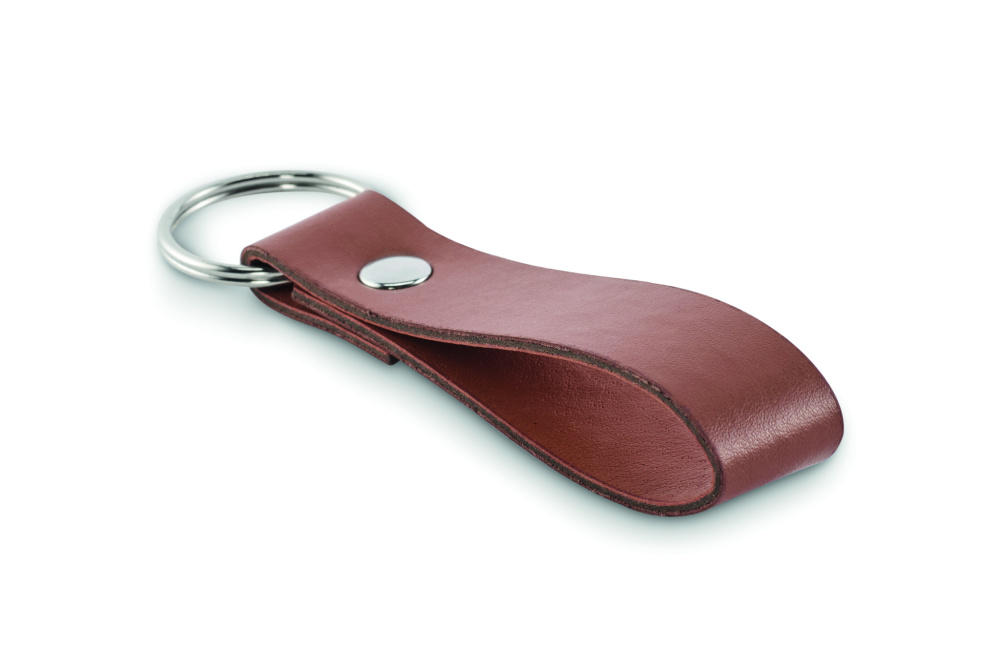 Logo trade promotional merchandise photo of: PU loop key ring