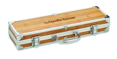 Logotrade corporate gift image of: Stainless steel barbecue tools
