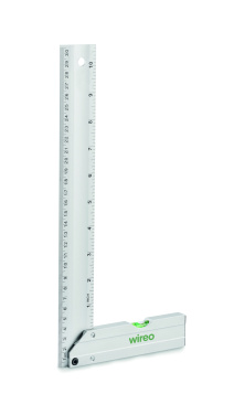 Logo trade business gift photo of: Aluminium level ruler 30 cm