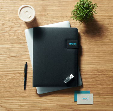 Logo trade corporate gifts picture of: A4 folder and wireless charger