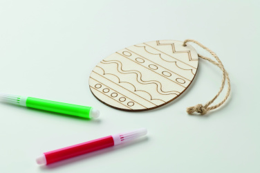 Logotrade promotional giveaway image of: Wooden egg painting set