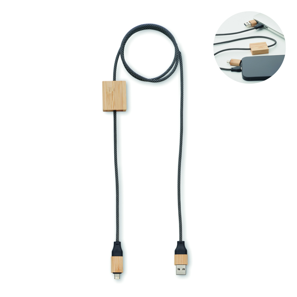 Logo trade promotional products image of: 60W charging cable