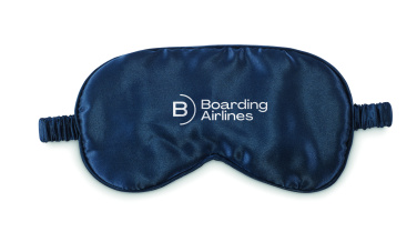 Logo trade advertising products image of: Soft polyester eye mask