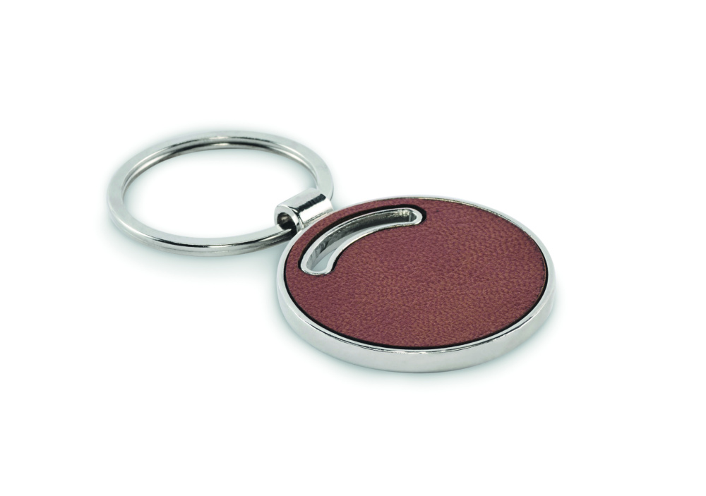 Logo trade promotional gifts image of: Round shape key ring