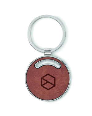 Logo trade business gifts image of: Round shape key ring