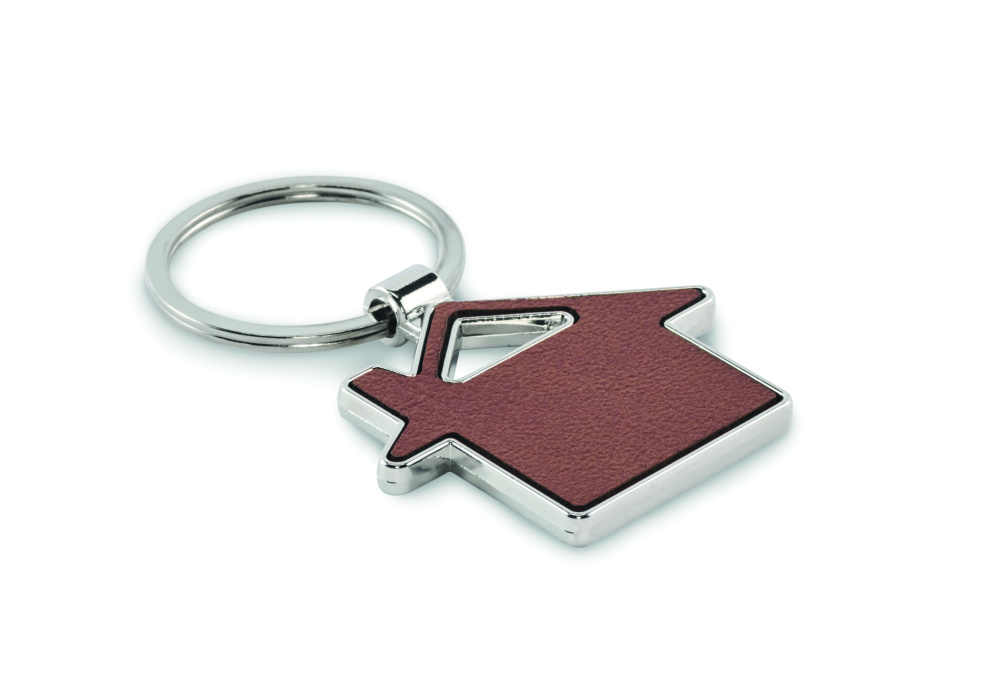 Logo trade promotional gift photo of: House shaped key ring