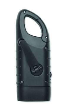 Logotrade promotional product picture of: Solar torch with dynamo crank