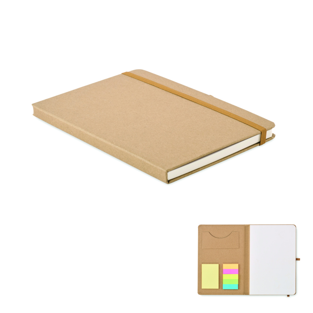 Logo trade advertising product photo of: A5 notebook recycled paper set