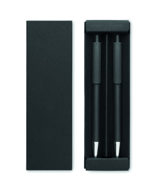 Logo trade promotional merchandise picture of: Recycled aluminium pen set