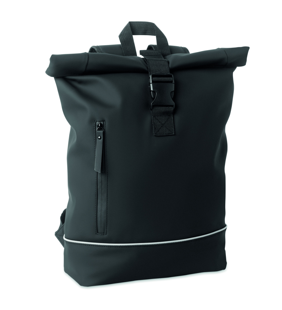 Logo trade corporate gift photo of: Laptop 15" roll top PU backpack