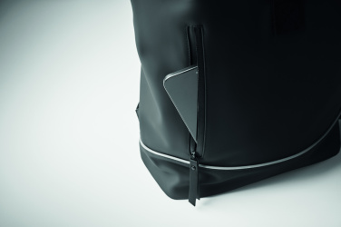 Logo trade promotional merchandise image of: Laptop 15" roll top PU backpack