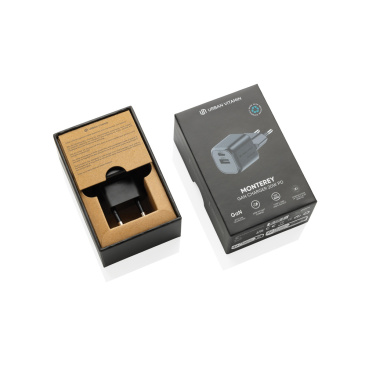 Logotrade business gift image of: Urban Vitamin Monterey RCS recycled plastic 20W GAN charger