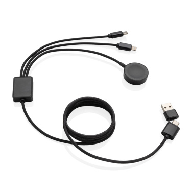 Logotrade promotional item image of: Terra RCS rPET 6-in-1 charging cable with watch charger