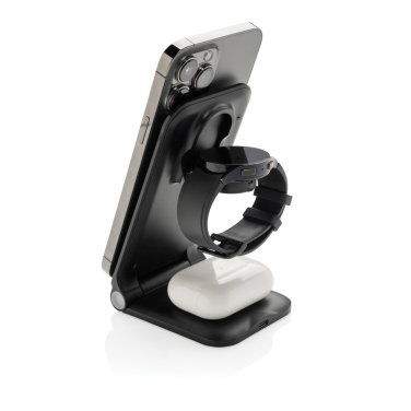 Logotrade advertising product image of: Powerpal 3 in 1 RCS recycled plastic 15W charger