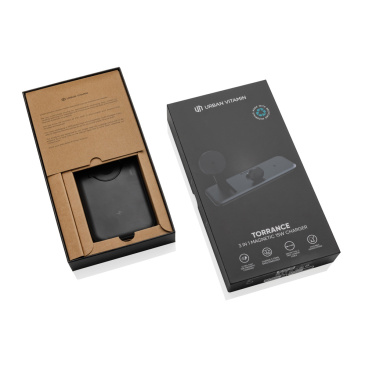 Logo trade corporate gifts picture of: Urban Vitamin Torrance 3 in 1 magnetic 15W charger