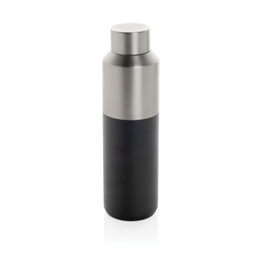 Fluid RCS certified recycled steel water bottle 600 ml, black – detail view 2