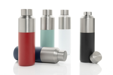 Logotrade business gift image of: Fluid RCS certified recycled steel water bottle 600ml