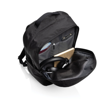 Logotrade promotional giveaway picture of: SP Aware™ RPET Edin 100% recycled 15.6 inch laptop backpack