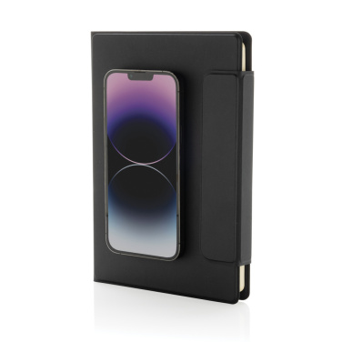 Logotrade promotional giveaway image of: Stuart RCS certified RPU magnetic A5 portfolio