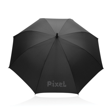 Tony Aware™ RPET 30 inch auto open umbrella with acacia handle, black – detail view 5