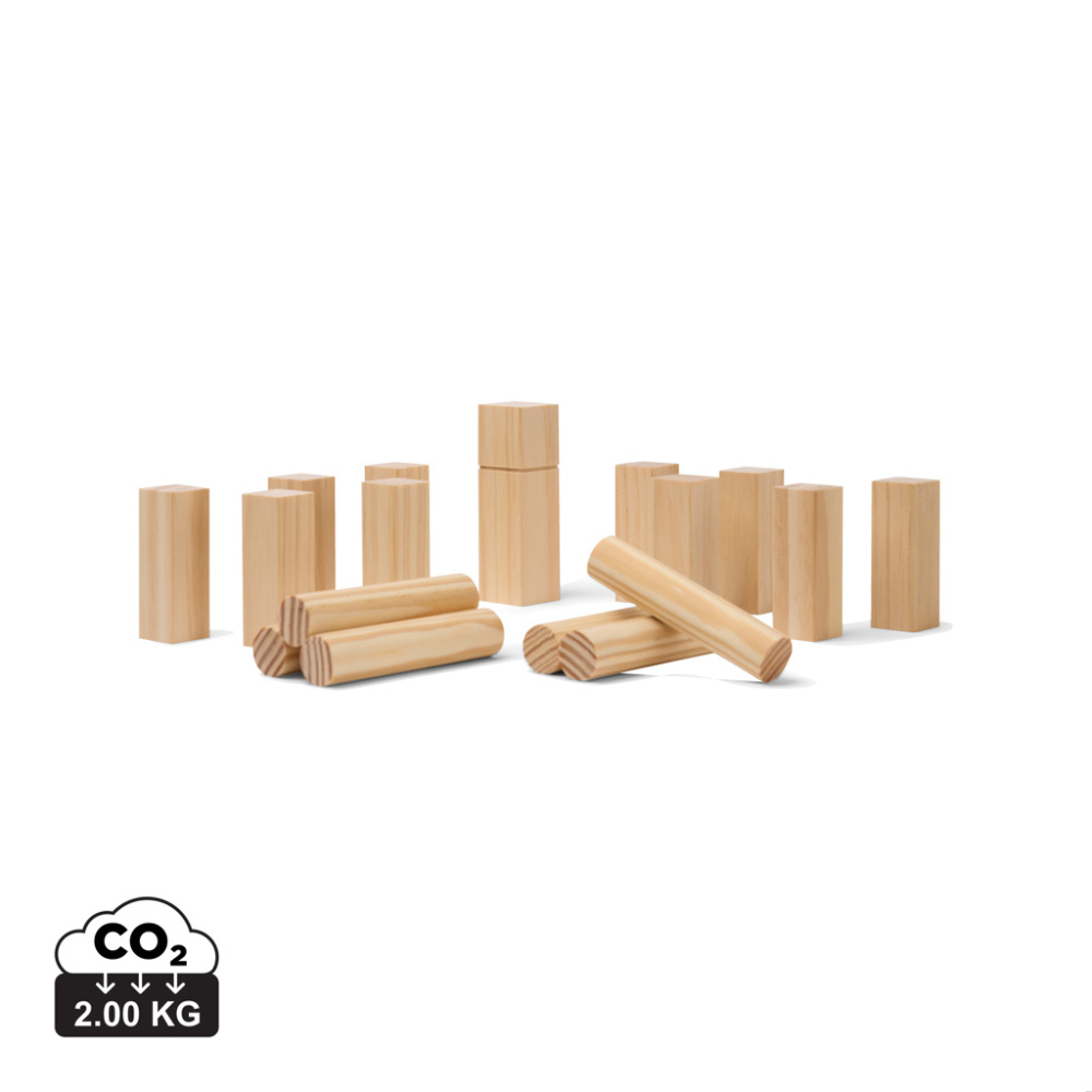 VINGA Kubb mini game, brown, product image