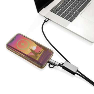 Logotrade corporate gift image of: Terra RCS recycled PET phone cord with dual charge cable