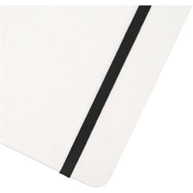 Logo trade advertising products picture of: Holm A5 stone paper hard cover notebook with lined pages