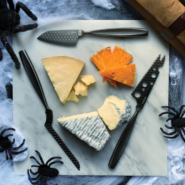 Logotrade promotional giveaway picture of: BOSKA Cheese Knife Set Monaco+ Black