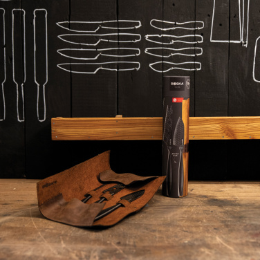 Logo trade business gifts image of: BOSKA Cheese Knife Set Monaco+ Black