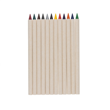 Logo trade promotional merchandise image of: Micki GRS infinity 12pc coloring pencil set