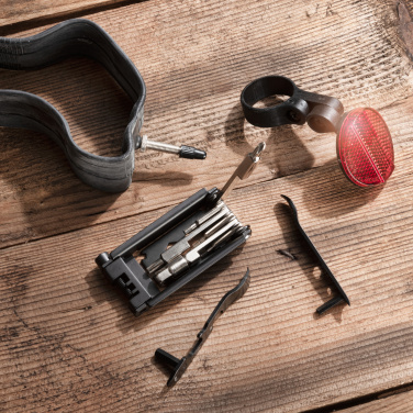 Logotrade promotional gift image of: Set of bike tools MERAPI Schwarzwolf
