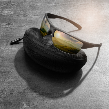 Logo trade promotional giveaway photo of: Polarized sunglasses MANASLU Schwarzwolf