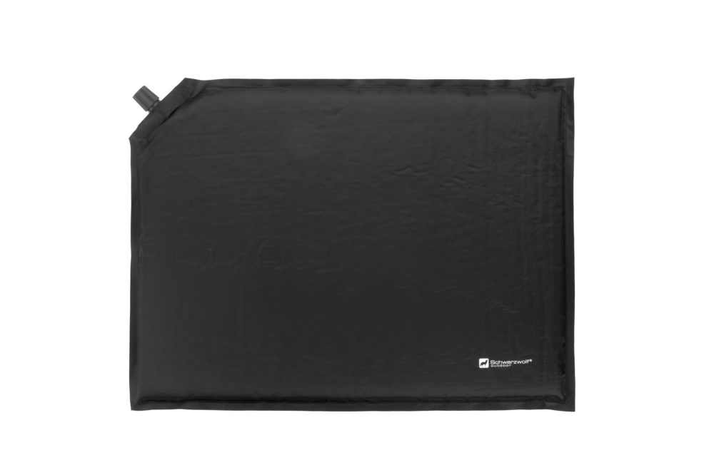 Logo trade promotional giveaways picture of: Inflatable cushion ANTERO Schwarzwolf