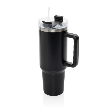 Peakflow RCS recycled steel tumbler 1200ml, black – detail view 2