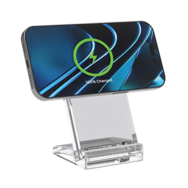 Logo trade corporate gifts picture of: Magcharge 15W magnetic wireless charging stand