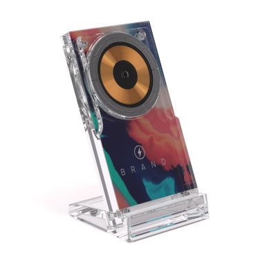 Logo trade promotional gifts image of: Magcharge 15W magnetic wireless charging stand