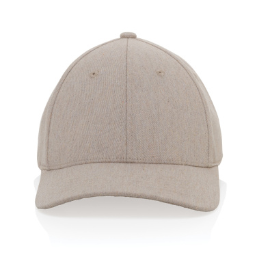 Logo trade promotional item photo of: Milo AWARE™ recycled heather 6 panel cap 200gr