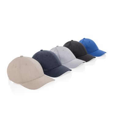 Logotrade promotional item picture of: Milo AWARE™ recycled heather 6 panel cap 200gr