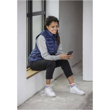 Logo trade corporate gift photo of: Pallas women's GRS recycled insulated bodywarmer