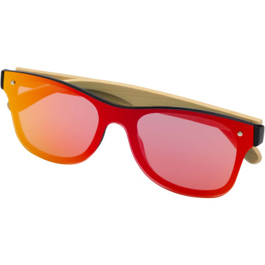 Logo trade promotional gifts picture of: Tan sunglasses with bamboo temples
