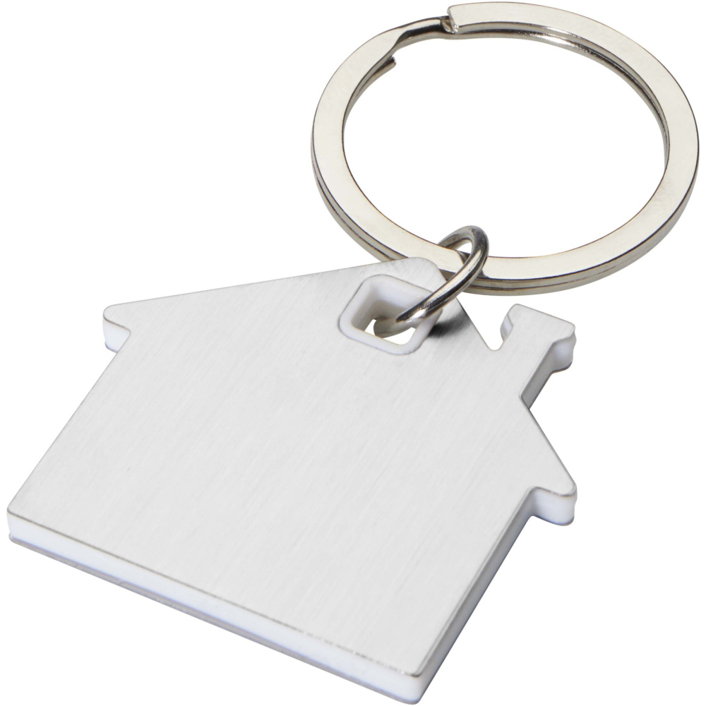 Logotrade promotional giveaway picture of: Nook house-shaped keychain