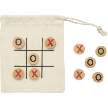 Logo trade promotional products image of: Whorl wooden tic, tac, toe game