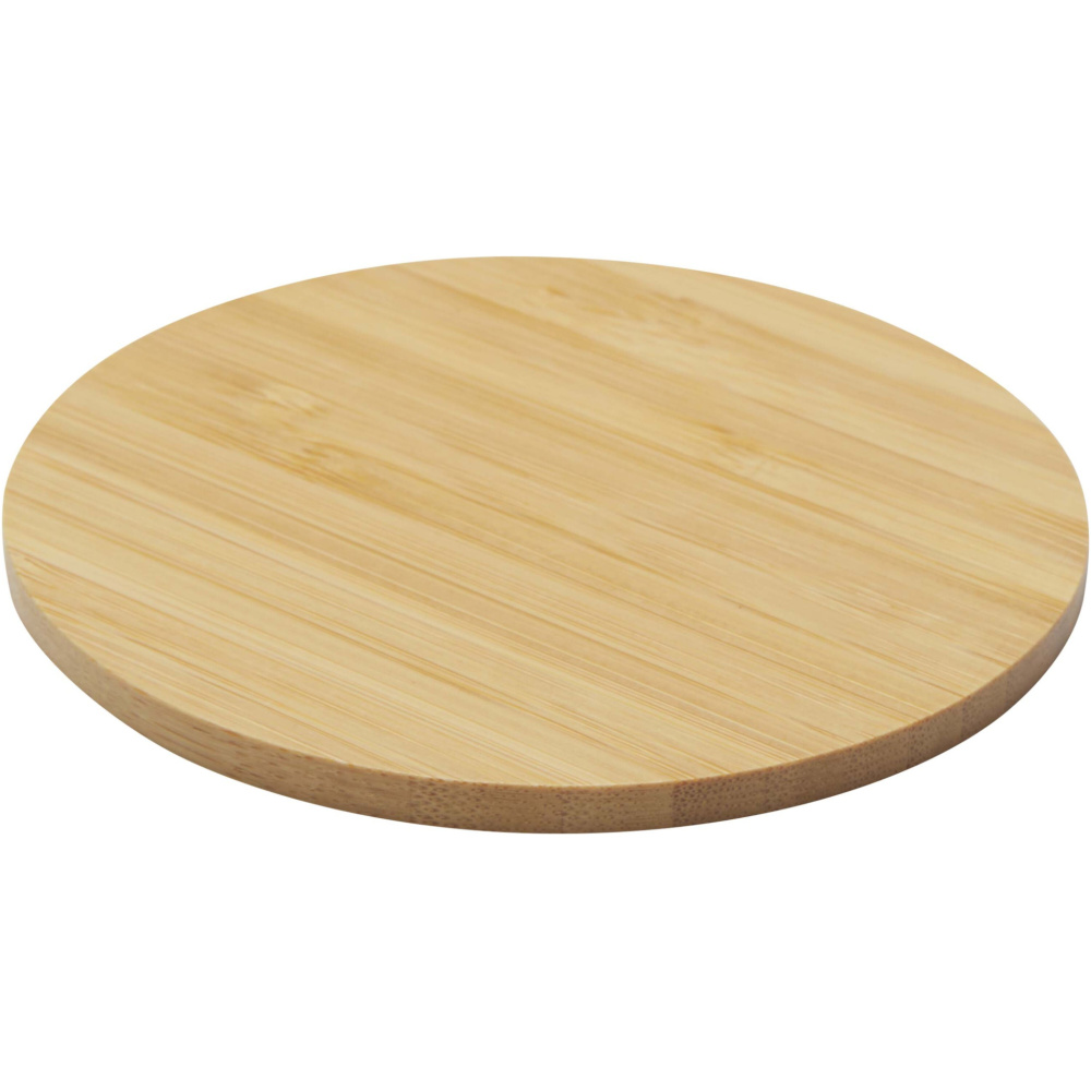 Logo trade advertising products picture of: Cha bamboo coaster