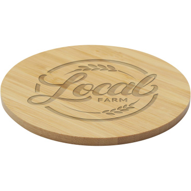 Logo trade promotional product photo of: Cha bamboo coaster